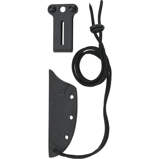 CRKT Testy Fixed Blade Knife 7524 Compact 2.38in Satin Blade Textured Stainless Handle Outdoor EDC by CRKT