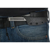 CRKT Testy Fixed Blade Knife 7524 Compact 2.38in Satin Blade Textured Stainless Handle Outdoor EDC by CRKT