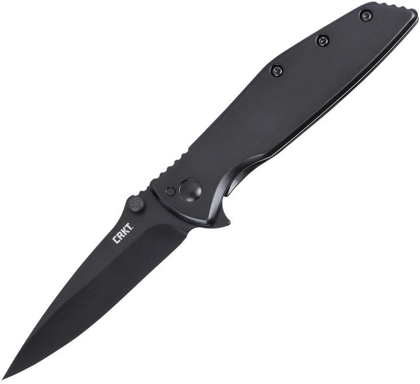 CRKT Slag Framelock Knife With Assisted Opening 3 Inch D2 Blade Black Oxide Handle For Everyday Carry by CRKT