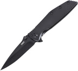 CRKT Slag Framelock Knife With Assisted Opening 3 Inch D2 Blade Black Oxide Handle For Everyday Carry by CRKT