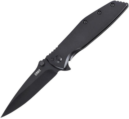CRKT Slag Framelock Knife With Assisted Opening 3 Inch D2 Blade Black Oxide Handle For Everyday Carry by CRKT
