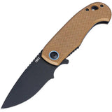CRKT P.S.D. II Assisted Opening Knife AUS-10A Blade Coyote Brown G10 Handle for EDC Enthusiasts by CRKT