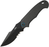 CRKT P.S.D. Linerlock Assisted Opening Knife With Black Veff Serrated Blade Ideal For Everyday Carry Enthusiasts by CRKT
