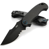CRKT P.S.D. Linerlock Assisted Opening Knife With Black Veff Serrated Blade Ideal For Everyday Carry Enthusiasts by CRKT