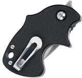 CRKT Orca Linerlock Knife For EDC Enthusiasts Assisted Opening 3in Closed Satin D2 Blade Black GRN Handle by CRKT