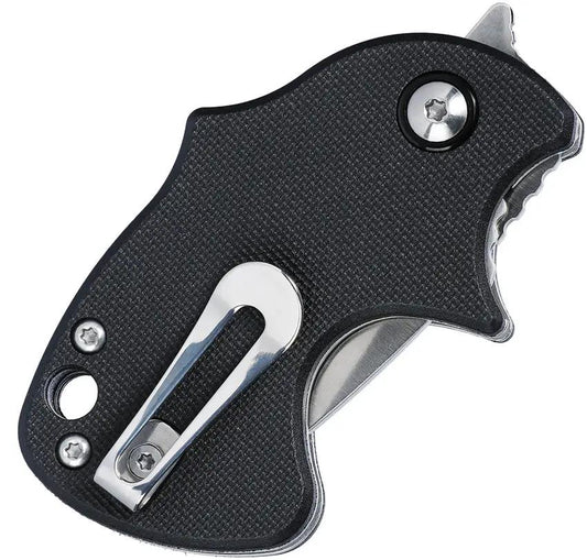 CRKT Orca Linerlock Knife For EDC Enthusiasts Assisted Opening 3in Closed Satin D2 Blade Black GRN Handle by CRKT