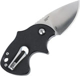 CRKT Orca Linerlock Knife For EDC Enthusiasts Assisted Opening 3in Closed Satin D2 Blade Black GRN Handle by CRKT
