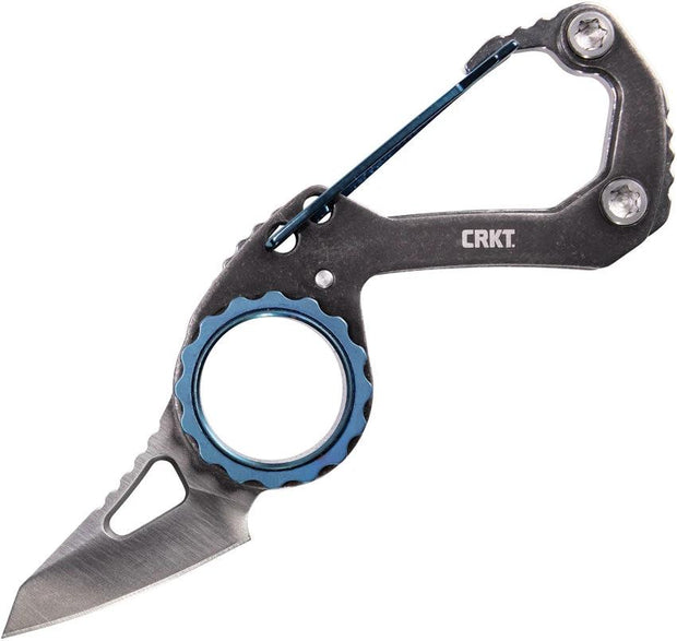 CRKT Compano 9083 Pocket Knife for Everyday Carry Satin 8Cr13MoV Blade Gray Stonewash Handle Slip Joint by CRKT