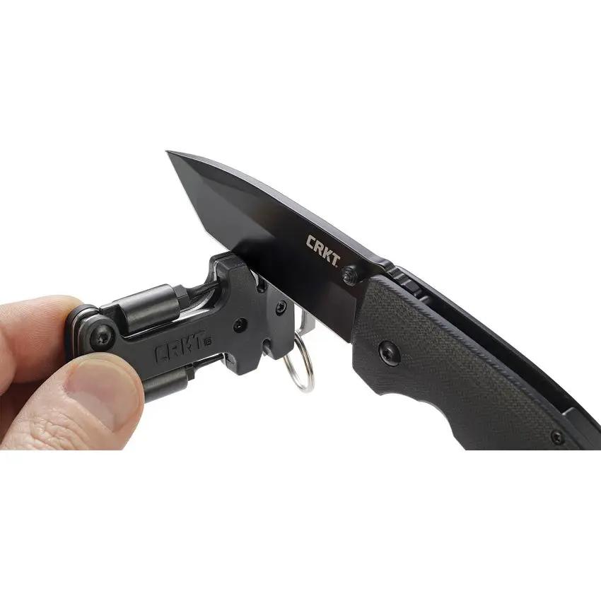 CRKT Knife Maintenance Tool 9704 For Knife Enthusiasts With Tungsten Carbide Sharpener And Ceramic Honing Edge by CRKT