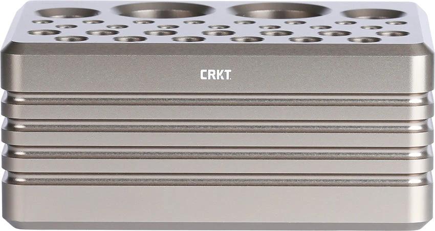 CRKT Driver Bit Block 9916 Durable Aluminum Bit Storage Organizer Stores 1 Quarter Inch Bits For Mechanics And DIYers by CRKT