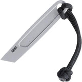 CRKT HangPry Fixed Blade Knife for EDC Enthusiasts One Piece Construction Titanium Bead Blast Blade by CRKT