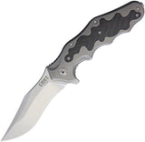 CRKT Ken Onion Motley Limited Edition Knife K210CFXP Satin Sleipner Blade Titanium Carbon Fiber Inlay For Collectors by CRKT