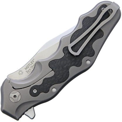 CRKT Ken Onion Motley Limited Edition Knife K210CFXP Satin Sleipner Blade Titanium Carbon Fiber Inlay For Collectors by CRKT