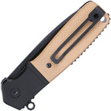 CRKT Homefront Compact Linerlock Knife With S35VN DLC Blade, Tan G10 Handle, EDC Ready by CRKT