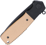 CRKT Homefront Compact Linerlock Knife With S35VN DLC Blade, Tan G10 Handle, EDC Ready by CRKT
