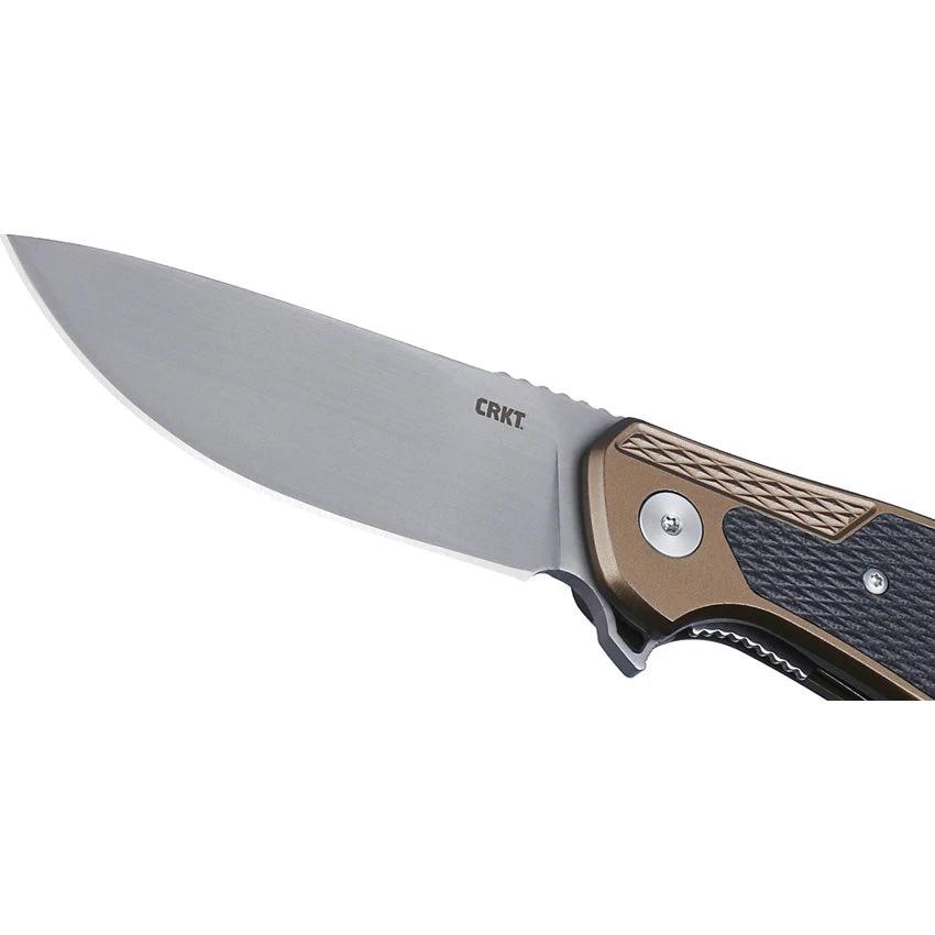 CRKT Jake Linerlock Knife EDC Ready Brown Aluminum Handle by CRKT