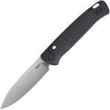 CRKT Counterpart Crossbar Lock Folding Knife For EDC Black Glass Filled Nylon Handle Satin 12C27 Blade 3.38in by CRKT