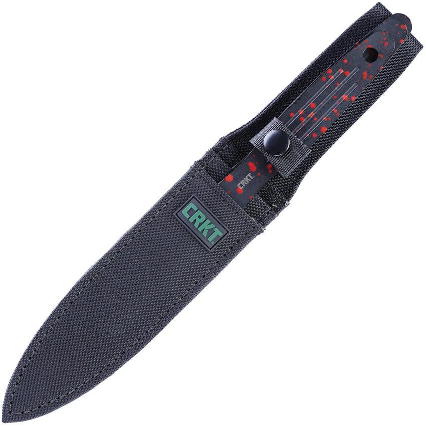 CRKT Onion Throwing Knives Three Knife Set K930RKP One Piece Construction 1050 Carbon Steel For Throwing Enthusiasts by CRKT