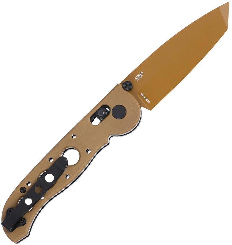 CRKT M16 Crossbar Lock Desert Tan D2 Tanto Knife EDC by CRKT
