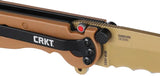 CRKT M16 Linerlock Desert Tan EDC Tactical Knife With Serrated D2 Tanto Blade For Tactical EDC Enthusiasts by CRKT