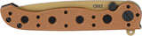 CRKT M16 Linerlock Desert Tan EDC Tactical Knife With Serrated D2 Tanto Blade For Tactical EDC Enthusiasts by CRKT