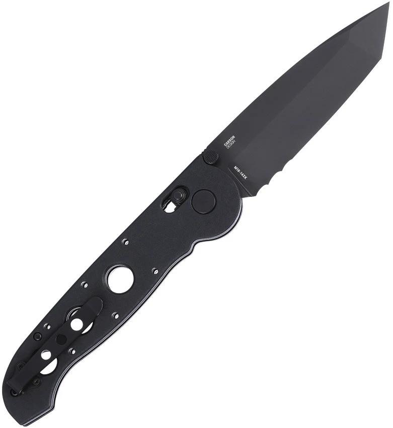 CRKT M16-14XK Crossbar Lock Knife For Rugged EDC Enthusiasts D2 Tool Steel Tanto Blade Black Oxide Finish by CRKT