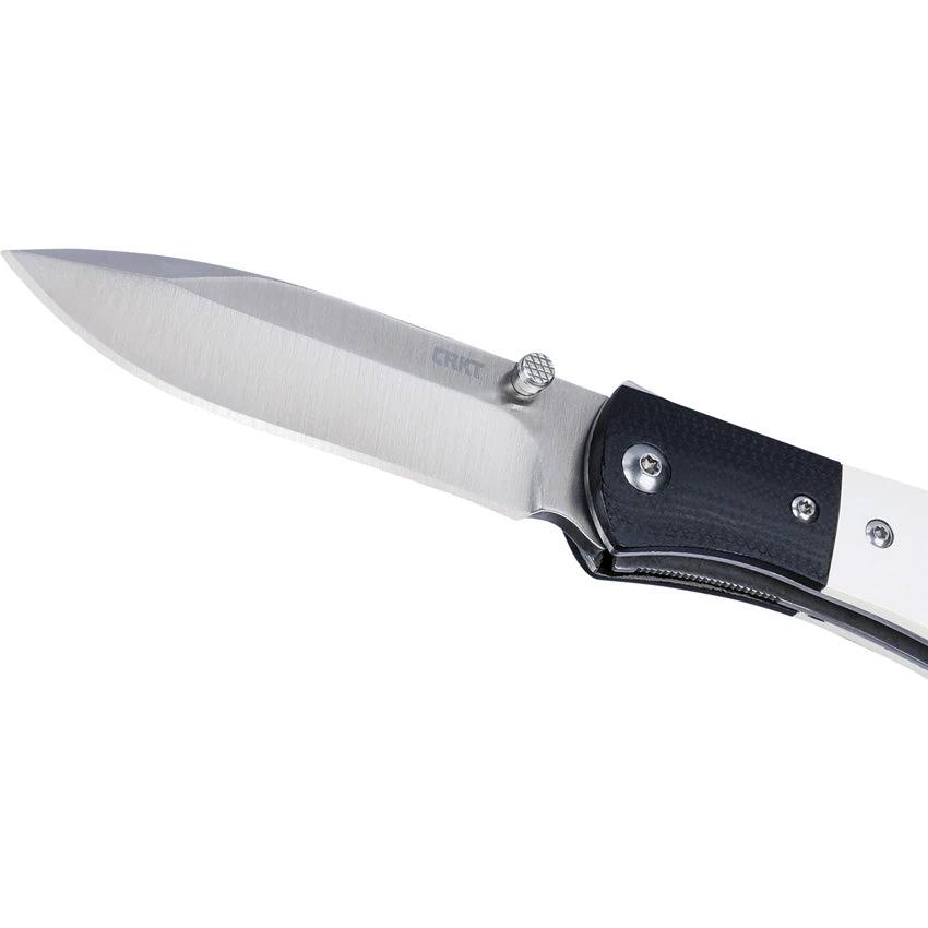 CRKT M4-02M Liner Lock Folding Knife By Kit Carson For EDC Enthusiasts Satin 8Cr13MoV Blade by CRKT
