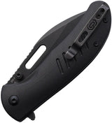 Critical Strike Zulu Button Lock Knife VG10 Drop Point Black G10 Handle Pocket Clip EDC Enthusiasts by Critical Strike