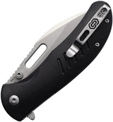 Critical Strike Zulu Button Lock Knife With Satin VG10 Blade And Black G10 Handle For Tactical EDC by Critical Strike