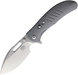 Critical Strike Zulu Button Lock Knife Gray G10 Handle VG10 Blade Compact EDC For Tactical Enthusiasts by Critical Strike