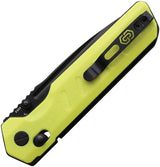 Critical Strike X504 Slide Lock Knife With Yellow G10 Handle And VG10 Drop Point Blade For EDC Enthusiasts by Critical Strike
