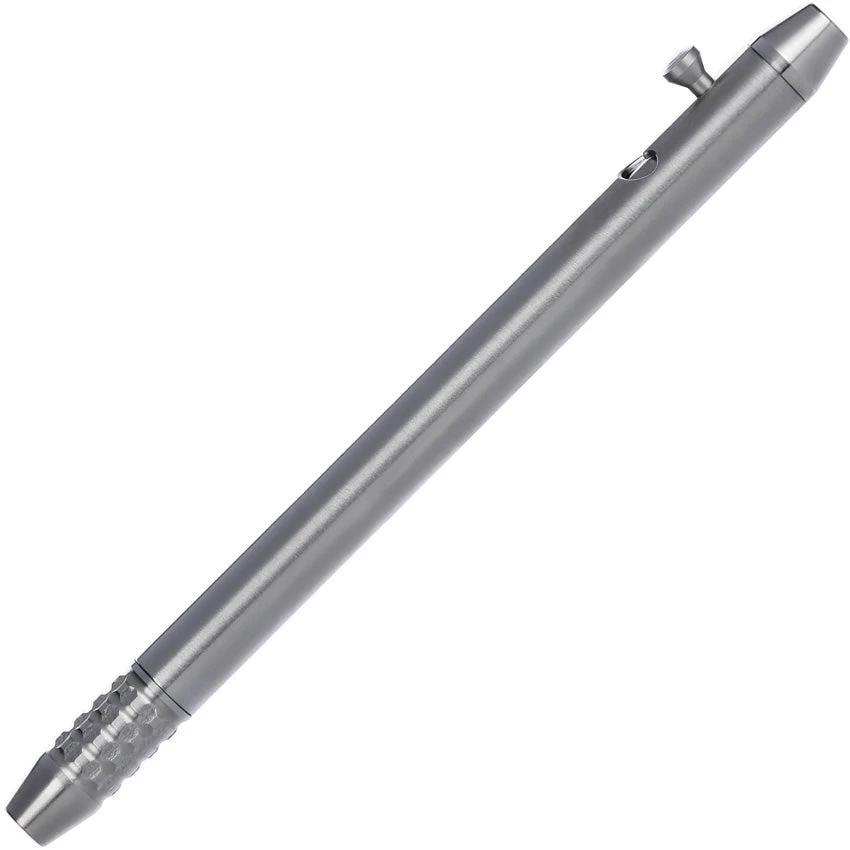 CRKT BoltLiner Pen Stainless Bolt Action Field Pen For Extreme Environments Gray Rugged by CRKT