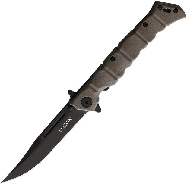 Cold Steel Medium Luzon Linerlock DE CS-20NQL-DEBK-BRK by Cold Steel