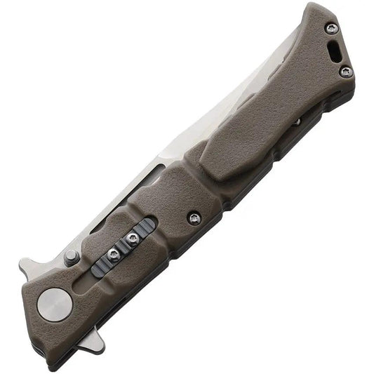 Cold Steel Luzon Medium Linerlock DE Rugged Folding Knife 4 Inch Clip Point Blade 8Cr13MoV Dark Earth GFN EDC by Cold Steel
