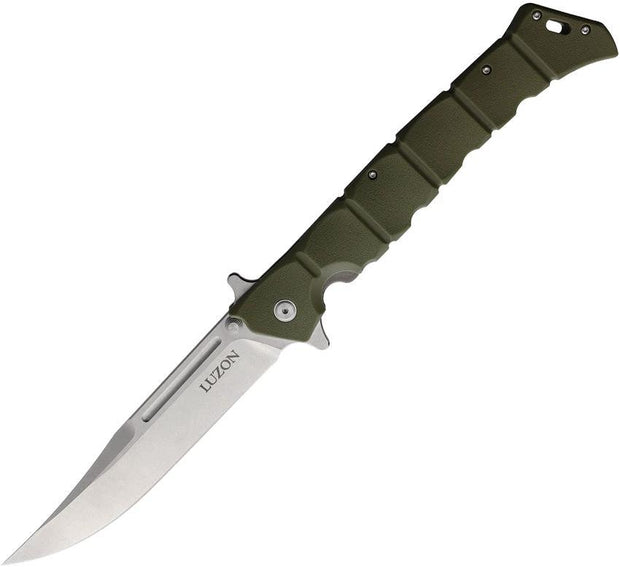 Cold Steel Luzon Linerlock Large OD Green GFN Handle 8Cr13MoV Blade Thumb Stud For EDC Enthusiasts by Cold Steel