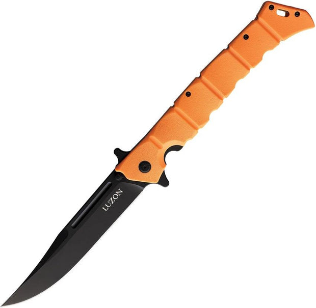 Cold Steel Large Luzon Linerlock Org CS-20NQX-ORBK-BRK by Cold Steel
