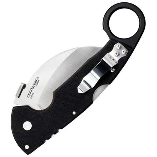 Cold Steel Tiger Claw Lockback Knife CS22C For EDC Enthusiasts With Satin S35VN Curved Blade And Black G10 Handle by Cold Steel