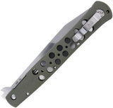 Cold Steel Ti-Lite Signature Linerlock Folding Knife S35VN 6 Inch Satin Blade G10 OD Green Handle For EDC Enthusiasts by Cold Steel