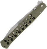 Cold Steel Ti-Lite Signature Linerlock Folding Knife S35VN 6 Inch Satin Blade G10 OD Green Handle For EDC Enthusiasts by Cold Steel