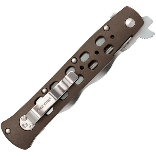 Cold Steel Ti Lite Kris Linerlock Knife For EDC Enthusiasts With 4 Inch AUS 10A Blade Green ZyEx Handle Pocket Clip by Cold Steel