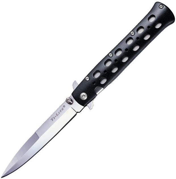 Cold Steel Ti Lite Zytel CS 26SP Folding Knife For EDC With AUS 8A Blade Satin Finish Linerlock Pocket Clip by Cold Steel