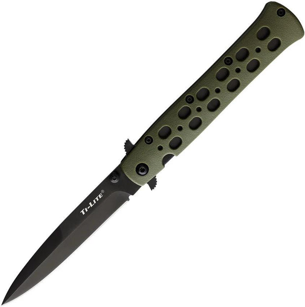 Cold Steel Ti Lite Linerlock OD EDC Knife 4in AUS-8A Blade Black Satin Zytel Handle by Cold Steel
