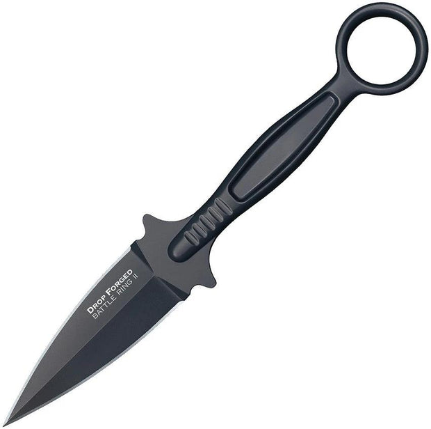 Cold Steel Battle Ring II Tactical Pros Drop Forged CS36MF 9in Overall 3.5in Blade Teflon Coated 52100 Steel Belt Sheath by Cold Steel