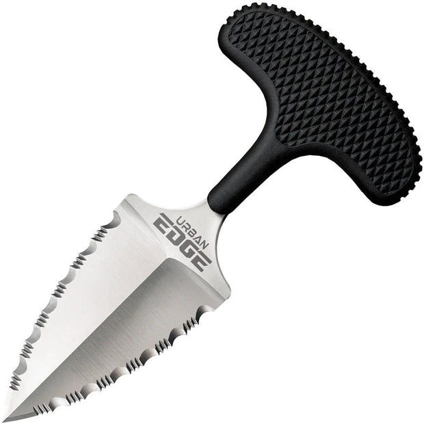Cold Steel Urban Edge Serrated Push Dagger 2.5in Blade With KrayEx Handle And SecureEx Sheath For Personal Defense by Cold Steel
