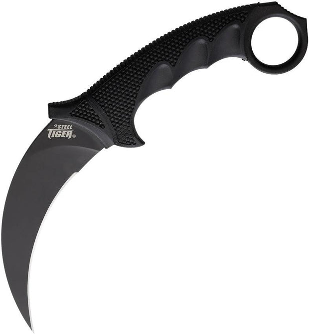 Cold Steel Karambit Steel Tiger Black AUS 8A Blade Griv Ex Kray Ex Handle Self Defense Tactical Knife by Cold Steel