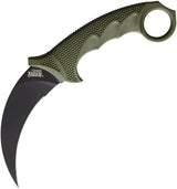 Cold Steel Karambit 8.75in Overall AUS8A Black Blade KrayEx GrivEx Handle Finger Ring SecureEx Belt Sheath Tactical EDC by Cold Steel