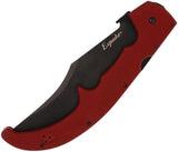 Cold Steel Espada XL Lockback Knife Red G10 Handle 7.5 Inch Clip Point AUS10A Blade For Outdoor Enthusiasts by Cold Steel