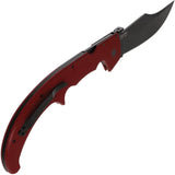 Cold Steel Espada XL Lockback Knife Red G10 Handle 7.5 Inch Clip Point AUS10A Blade For Outdoor Enthusiasts by Cold Steel