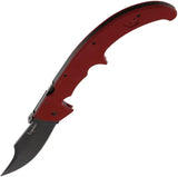 Cold Steel Espada XL Lockback Knife Red G10 Handle 7.5 Inch Clip Point AUS10A Blade For Outdoor Enthusiasts by Cold Steel