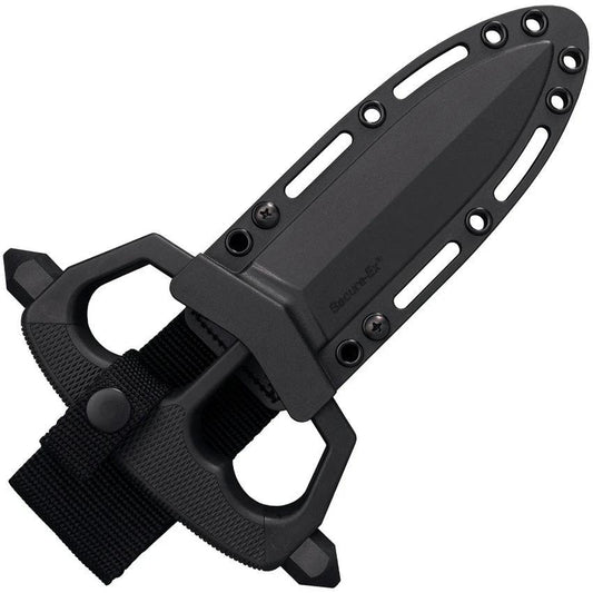 Cold Steel Chaos Push Dagger CS-80NT3 Tactical Dagger With 5 Inch Black SK5 Blade And Skull Pommels by Cold Steel